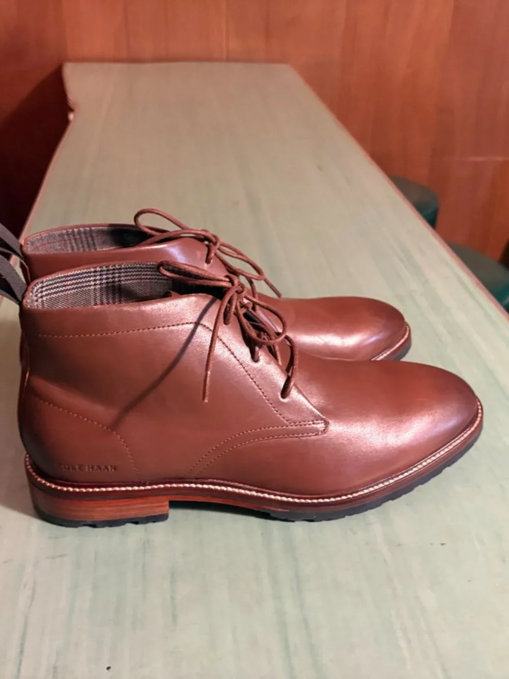 NEW Mens Cole Haan Berkshire Lug Chukka Dark Sequoia Boots Size 11 M C38742